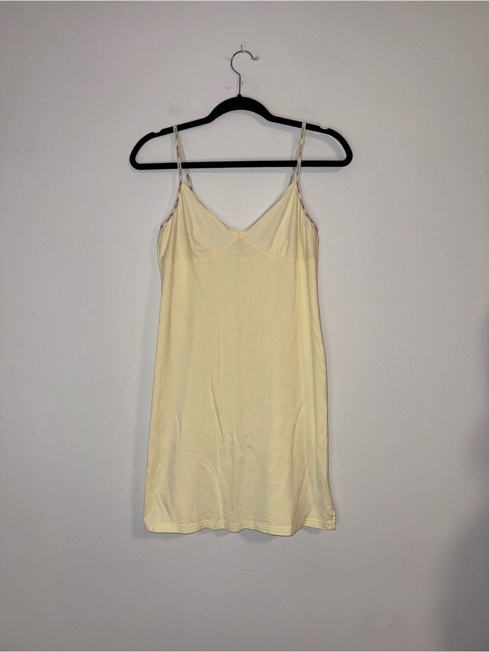 Calvin Klein Cotton Pastel Yellow Mini Nightgown Sz M